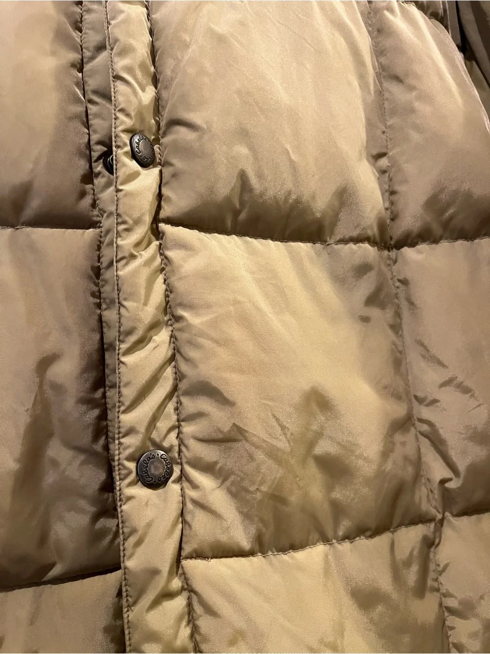 Cabela's Vintage Tan Goose Down Puffer Jacket 1980’s early 1990’s